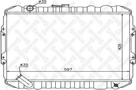 Фото автозапчастини радіатор охолодження двигуна STELLOX 1025963SX (фото 1)