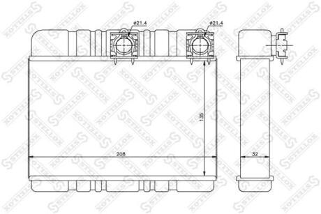 Фото автозапчастини радіатор опалення салону STELLOX 1035081SX