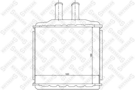 Фото автозапчасти радіатор опалення салону STELLOX 1035105SX