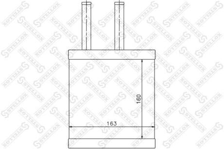 Фото автозапчасти радіатор опалення салону STELLOX 1035106SX