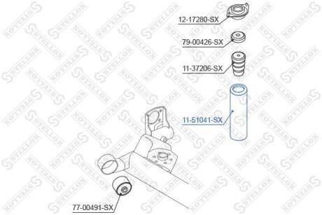 Фото автозапчасти пильовик амортизатора заднього STELLOX 1151041SX
