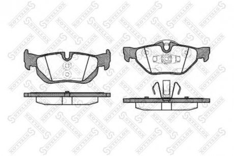 Фото автозапчасти brake pads STELLOX 1156000SX