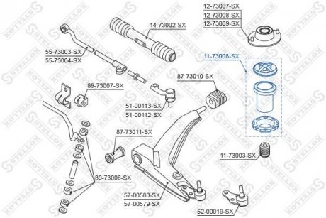 Фото автозапчасти shock absorber dust cover STELLOX 1173008SX