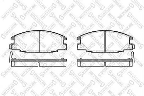 Фото автозапчасти гальмівні колодки дискові перед. Opel Frontera 2.2/2.4i/2.3TD 92-98 STELLOX 249 004B-SX