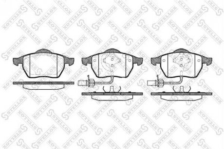 Фото автозапчасти гальмівні колодки, дискове гальмо (набір) STELLOX 401022BSX