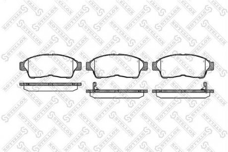 Фото автозапчастини тормозные колодки передние (17.5mm) Toyota RAV-4 1.8, 2.0 00- STELLOX 413 002B-SX