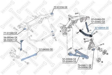 Фото автозапчастини важіль підвіски STELLOX 5703954SX