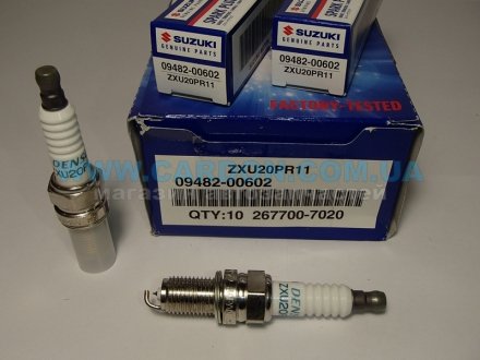 Фото автозапчасти свеча зажигания ZXU20PR11 SUZUKI 0948200602