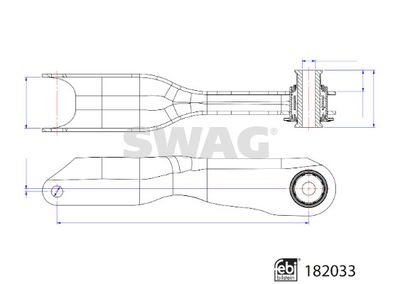 Фото автозапчасти важіль підвіски SWAG 33108489