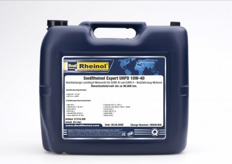 Олива моторна expert uhpd 10w40 20l SWD RHEINOL 31310,280