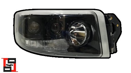 Фара головного світла р/керування чорна з протитуманкою good праве Renault new Premium (штамп E-Mark) (5010578478) TANGDE TD01-58-009AR