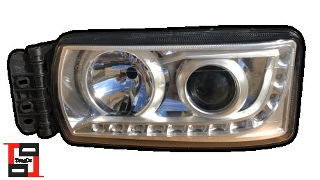 Фара головного світла LED р/керування ліве Iveco Stralis 2013 Hi-way (штамп E-Mark) (5801639118, 5801571746, 5801745445, 5801745449) TANGDE TD01-59-031L