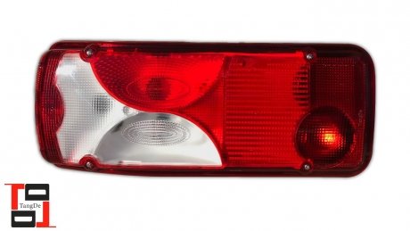 Задний фонарь с подсветкой левое Scania 5, 6 (штамп E-Mark) (1756754, 2021579, 2129985) TANGDE TD02-52-003L (фото 1)