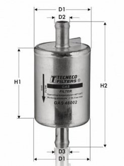 Фото автозапчасти фільтр газ.установки 1.2LPG TECNECO GAS46002