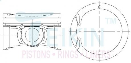Фото автозапчасти поршни STD (к-кт на мотор) Mazda 1,3L (ZJ-VE) TEIKIN 42679STD (фото 1)