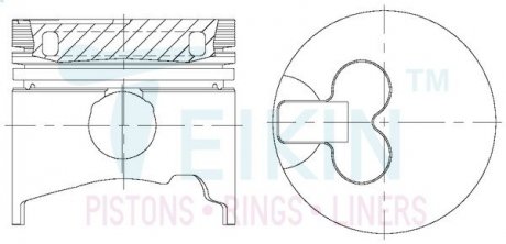 Фото автозапчастини поршень TEIKIN 43612AG050