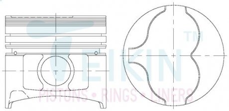 Фото автозапчасти поршни STD (к-кт на мотор) RD28T Nissan Patrol TEIKIN 44623AGSTD