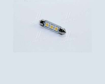 Фото автозапчастини лампа LED Софітні C5W 12V T11x41-S8.5 (3 SMD, розмір 5050) WARM WHITE TEMPEST Tmp-27T11-12V