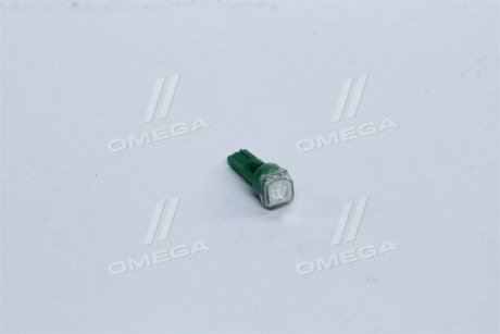 Лампа LED б / ц панель приладів, підсвічування кнопок Т5-02 (1SMD) W2,0 х4,6d 12V зелена TEMPEST Tmp-29T5-12V (фото 1)