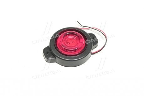 Ліхтар габаритний 24V 10 LED червоний круглий TEMPEST TP02-55-100