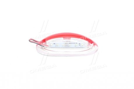 Ліхтар габаритний 24V LED (човник) червоно-білий TEMPEST TP02-57-047