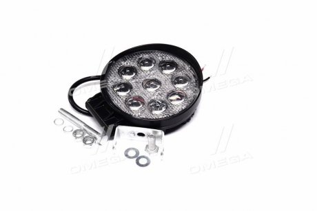 Фото автозапчастини фара LED додаткова GOLD 5D 24V/27W, 9 діод, (кругла) широкий промінь TEMPEST TP 27-5D-C3