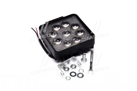 Фото автозапчастини фара LED додаткова 5D 24V/27W 9діод (квадратна) TEMPEST TP 27-5D-C4