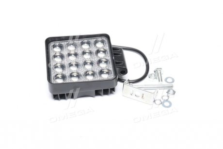 Фото автозапчастини фара LED додаткова GOLD 5D 24V/48W, 16 діод, (квадратна), широкий промінь TEMPEST TP 48-5D-C3