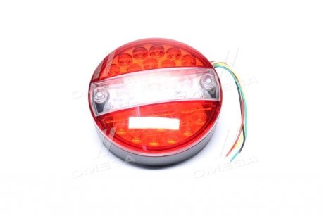 Фонарь задний круглый LED (красный-белый) с указателем поворота TEMPEST TP 97-27-94 (фото 1)