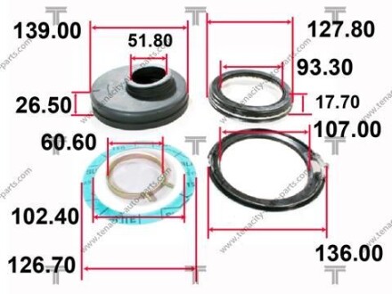 Фото автозапчасти / SM5125 / SB1132 / Toyota Camry SXV10, VCV10 91-94 комплект в сборе с пыльником TENACITY ABRTO1001