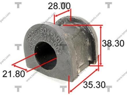 Фото автозапчастини втулка стабилизатора TENACITY ASBHO1004