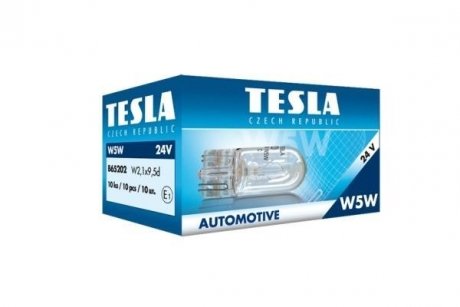 Фото автозапчастини автомобільна лампа W5W 24V W2,1x9,5d Tesla B65202