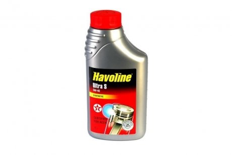 Моторне масло HAVOLINE (1L +) SAE 5W40 API CF; SM; ACEA A3; B3-04; B4; C3-04; BMW LL-04; MB 229.31; MB 229.51; VW 502.00; VW 505.00; VW 505.01 TEXACO HAVOLINE ULTRA S 5W40 1L (фото 1)