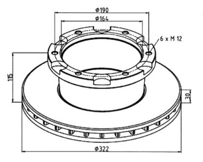 Фото автозапчастини tarcza Ford h. Scorpio TEXTAR 1001020608