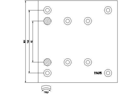 Фото автозапчасти тормозные накладки Mercedes ACTROS/SK/MK, MAN TGA 410x183mm TEXTAR 1949502 (фото 1)