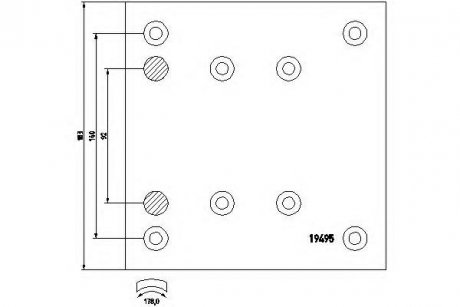 Фото автозапчасти тормозные накладки Mercedes ACTROS/SK/MK, MAN TGA 414x183mm TEXTAR 1949505 (фото 1)