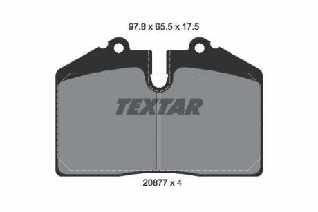 Гальмівні колодки дискові TEXTAR 2087702