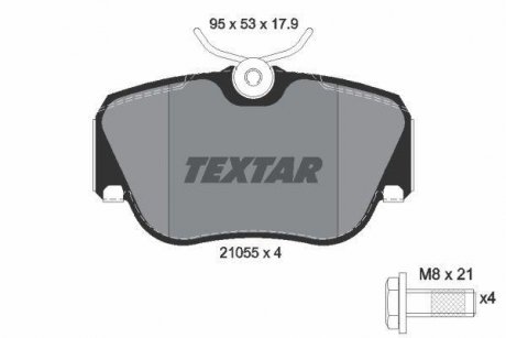 Гальмівні колодки дискові TEXTAR 2105503