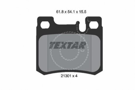 Комплект тормозных колодок. TEXTAR 2130103