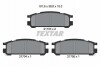 Фото автозапчасти комплект тормозных колодок задних SUBARU IMPREZA, LEGACY I, LEGACY II, LEGACY III, LEGACY OUTBACK, SVX 1.6-3.3 01.89-08.03 TEXTAR 2170301 (фото 3)