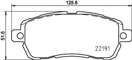 Комплект гальмівних колодок спереду FORD KA+ III 1.2/1.5D 06.16- TEXTAR 2219103 (фото 1)