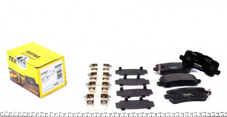 Комплект гальмівних колодок задніх ACURA MDX, TLX 2.4/3.5 11.13- TEXTAR 2238901 (фото 1)