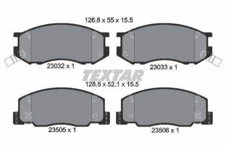 Фото автозапчасти комплект тормозных колодок. TEXTAR 2303201