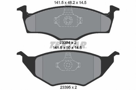 Фото автозапчасти комплект тормозных колодок передний Volkswagen LUPO I 1.2D 07.99-07.05 TEXTAR 2339402