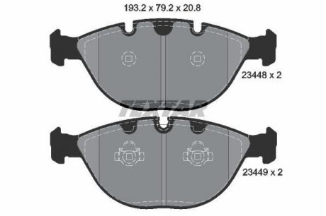 Тормозные колодки BMW X5 (E70, F15)/X6 (E71, F16) передний 06 TEXTAR 2344801