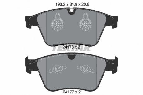 Комплект тормозных колодок передний MERCEDES M (W164), R (W251, V251) 6.2 01.06-12.11 TEXTAR 2417601