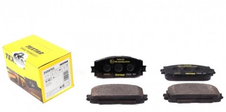 Комплект тормозных колодок передний GREAT WALL C30, VOLEEX C10, VOLEEX C20R; TOYOTA PREMIO 1.5 07.07- TEXTAR 2434701