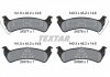 Фото автозапчасти комплект тормозных колодок задних FORD USA EXPLORER, WINDSTAR 3.0-4.9 01.93-08.04 TEXTAR 2437701 (фото 1)