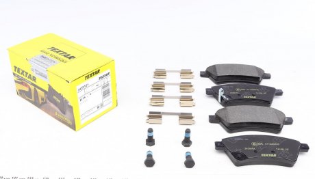 Комплект гальмівних колодок спереду FIAT SEDICI; SUZUKI SX4 1.5-2.0D 06.06- TEXTAR 2439101