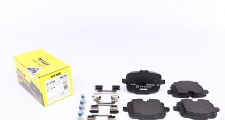Комплект гальмівних колодок задніх BMW 5 (F10), 5 (F11), 6 (F12), 6 (F13), 6 GRAN COUPE (F06), 6 GRAN TURISMO (G32), X4 (G02, F98) 2.0D-4.4 01.10- TEXTAR 2470301 (фото 1)